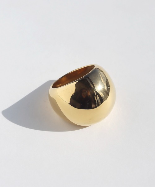 abaskdesign（アバスクデザイン）の「金属アレルギー対応 ボリュームインパクトリング（リング・レディース・ゴールド/シルバー・15号/13号/18号）」の18枚目の写真