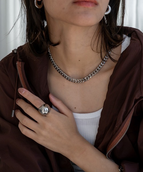 abaskdesign(アバスクデザイン)の「金属アレルギー対応 ボリュームインパクトリング(リング・レディース・ゴールド/シルバー・15号/13号/18号)」の20枚目の写真