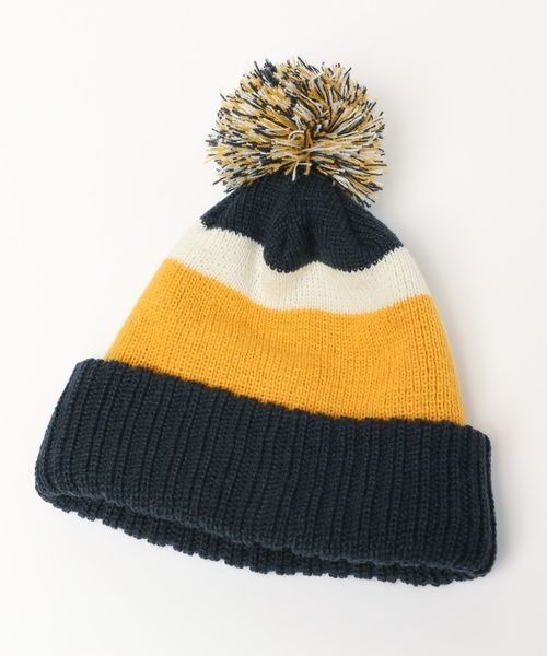 PBLIM（ページボーイリム）の「PBLIM/ポンポンニットキャップ（ニットキャップ/ビーニー・レディース・ブルー/イエロー・FREE）」の10枚目の写真