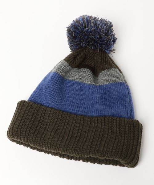 PBLIM（ページボーイリム）の「PBLIM/ポンポンニットキャップ（ニットキャップ/ビーニー・レディース・ブルー/イエロー・FREE）」の3枚目の写真