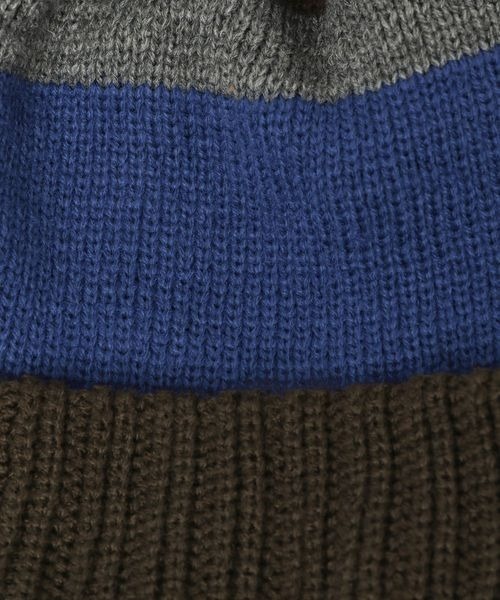 PBLIM（ページボーイリム）の「PBLIM/ポンポンニットキャップ（ニットキャップ/ビーニー・レディース・ブルー/イエロー・FREE）」の4枚目の写真