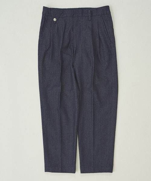 417 EDIFICE（フォーワンセブンエディフィス）の「2タック ワイドデニム（デニムパンツ・メンズ・ブラック/ネイビー/ブラウン・MEDIUM/LARGE/SMALL）」の3枚目の写真