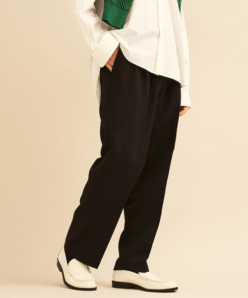 417 EDIFICE（フォーワンセブンエディフィス）の「2タック ワイドデニム（デニムパンツ・メンズ・ブラック/ネイビー/ブラウン・MEDIUM/LARGE/SMALL）」の19枚目の写真