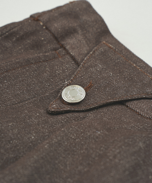 417 EDIFICE（フォーワンセブンエディフィス）の「2タック ワイドデニム（デニムパンツ・メンズ・ブラック/ネイビー/ブラウン・MEDIUM/LARGE/SMALL）」の14枚目の写真