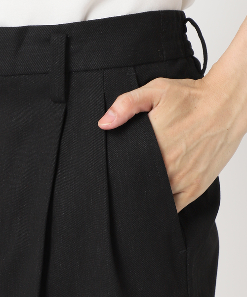 417 EDIFICE（フォーワンセブンエディフィス）の「2タック ワイドデニム（デニムパンツ・メンズ・ブラック/ネイビー/ブラウン・MEDIUM/LARGE/SMALL）」の7枚目の写真