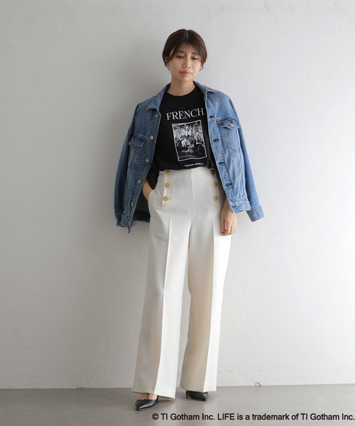 La TOTALITE(ラトータリテ)の「【GOOD ROCK SPEED/グッドロックスピード】 LIFE FRENCH ロンT(Tシャツ/カットソー・レディース・ブラック・FREE)」の2枚目の写真