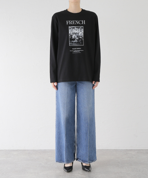 La TOTALITE(ラトータリテ)の「【GOOD ROCK SPEED/グッドロックスピード】 LIFE FRENCH ロンT(Tシャツ/カットソー・レディース・ブラック・FREE)」の4枚目の写真