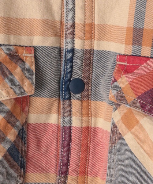 BAYFLOW（ベイフロー）の「[リバーシブル] レトロチェックボアジャケット(KIDS)（ブルゾン・キッズ・オフホワイト/レッド・140cm/130cm/120cm/110cm/150cm）」の21枚目の写真