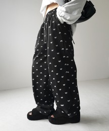※※【 3color / 3size 】リボンワイドイージースウェットパンツ / ribbon wide easy sweat pants