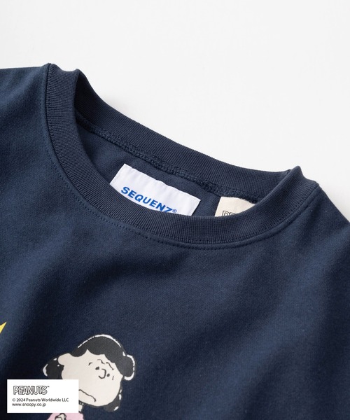 PEANUTS(ピーナッツ)の「【0】【PEANUTS/ピーナッツ】ALLキャラクターイラスト&バックBIGロゴ プリントデザイン ビッグシルエット クルーネックスウェット/ 裏毛(スウェット・レディース・ブラック/シルバーグレー/ネイビー/オレンジ・M/L/XL)」の7枚目の写真