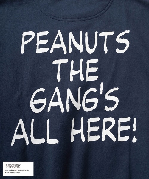 PEANUTS(ピーナッツ)の「【0】【PEANUTS/ピーナッツ】ALLキャラクターイラスト&バックBIGロゴ プリントデザイン ビッグシルエット クルーネックスウェット/ 裏毛(スウェット・レディース・ブラック/シルバーグレー/ネイビー/オレンジ・M/L/XL)」の13枚目の写真