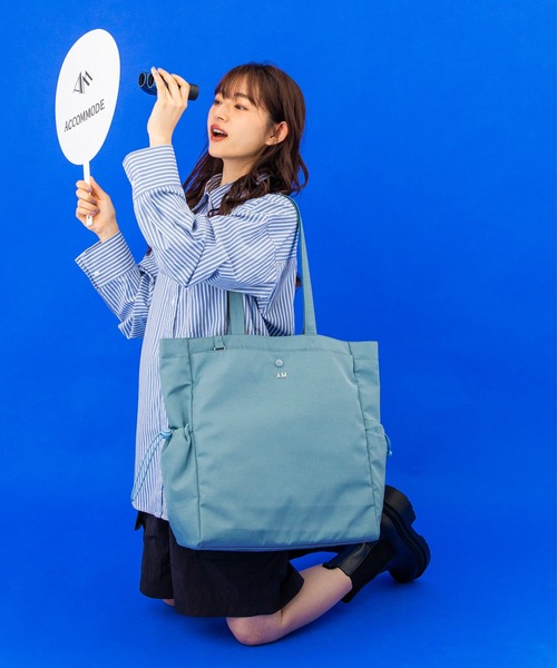 ACCOMMODE(アコモデ)の「ホビーポケットトートバッグ 推し活バッグ(トートバッグ・レディース・マスタード/ワインレッド/ブラック/ブルー/ダークグリーン・FREE)」の21枚目の写真