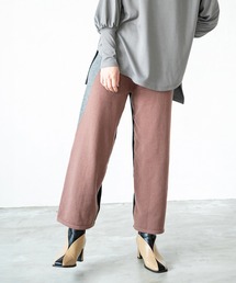 2WAY配色ニットパンツ