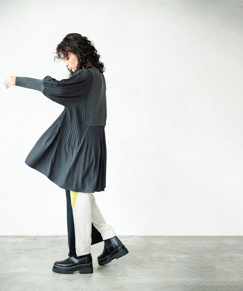 OSMOSIS（オズモーシス）の「2WAY配色ニットパンツ（その他パンツ・レディース・ブラウン/ブラック/グレー・ONE SIZE）」の6枚目の写真