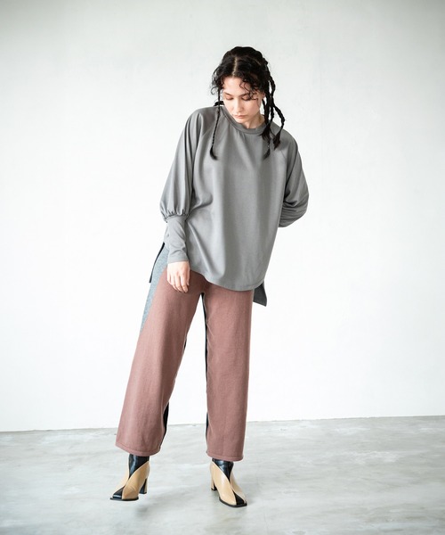 OSMOSIS（オズモーシス）の「2WAY配色ニットパンツ（その他パンツ・レディース・ブラウン/ブラック/グレー・ONE SIZE）」の10枚目の写真