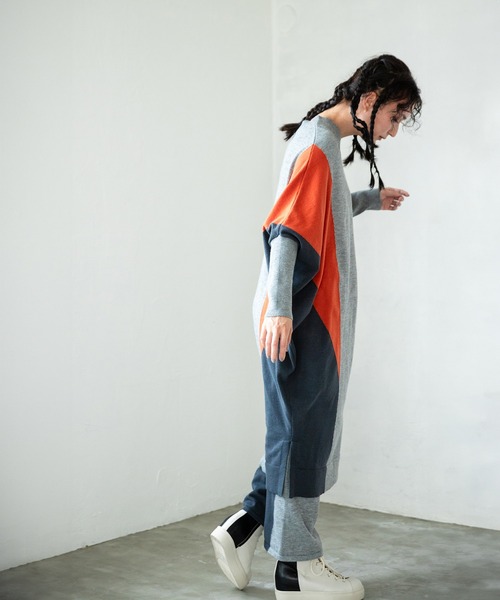 OSMOSIS（オズモーシス）の「2WAY配色ニットパンツ（その他パンツ・レディース・ブラウン/ブラック/グレー・ONE SIZE）」の17枚目の写真