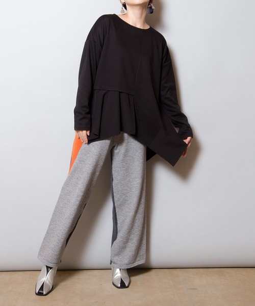 OSMOSIS（オズモーシス）の「2WAY配色ニットパンツ（その他パンツ・レディース・ブラウン/ブラック/グレー・ONE SIZE）」の22枚目の写真