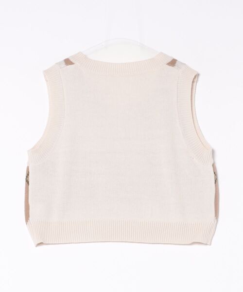 clear（クリア）の「アーガイル柄ベスト [大人 カジュアル 着回し力抜群]≪再入荷≫（ベスト・レディース・ベージュ/ネイビー/アイボリー・F）」の19枚目の写真