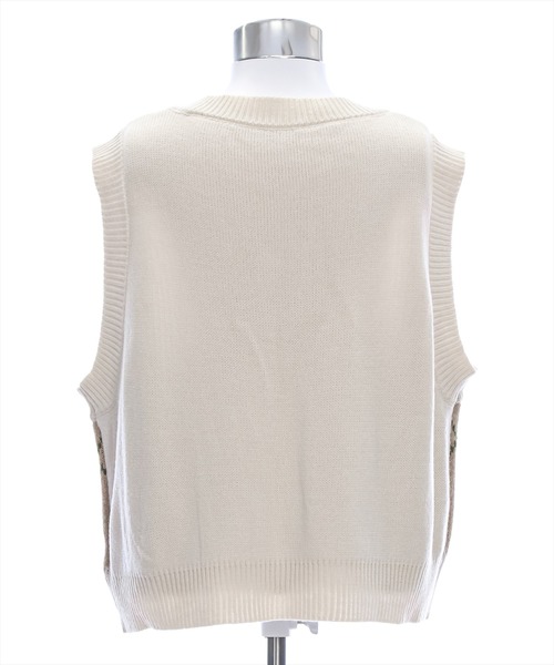 clear（クリア）の「アーガイル柄ベスト [大人 カジュアル 着回し力抜群]≪再入荷≫（ベスト・レディース・ベージュ/ネイビー/アイボリー・F）」の13枚目の写真