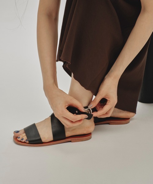 TODAYFUL（トゥデイフル）の「Flat Belt Sandals（サンダル・レディース・キナリ/ブラック・36inch/37inch/38inch）」の5枚目の写真