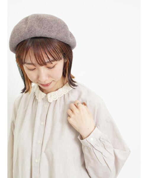 Samansa Mos2（サマンサ モスモス）の「柄アソートレース襟チュニック（シャツ/ブラウス・レディース・チャコールグレー/オフホワイト/ベージュ/マスタード・F）」の3枚目の写真