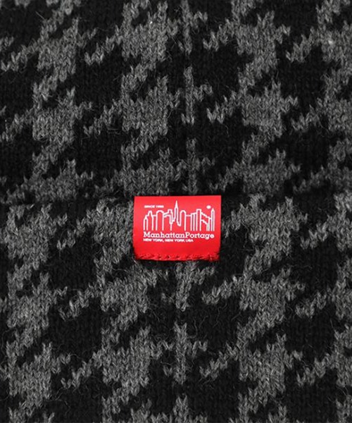Manhattan Portage（マンハッタンポーテージ）の「Manhattan Portage/マンハッタンポーテージ ビーニー JACQUAR PATTERN KNIT CAP MP304（ニットキャップ/ビーニー・メンズ・チャコールグレー×ブラック/ネイビー/レオパード・FREE）」の10枚目の写真