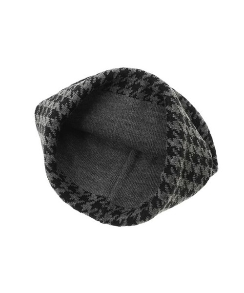 Manhattan Portage（マンハッタンポーテージ）の「Manhattan Portage/マンハッタンポーテージ ビーニー JACQUAR PATTERN KNIT CAP MP304（ニットキャップ/ビーニー・メンズ・チャコールグレー×ブラック/ネイビー/レオパード・FREE）」の6枚目の写真