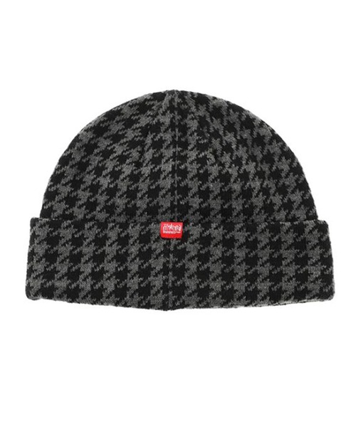 Manhattan Portage（マンハッタンポーテージ）の「Manhattan Portage/マンハッタンポーテージ ビーニー JACQUAR PATTERN KNIT CAP MP304（ニットキャップ/ビーニー・メンズ・チャコールグレー×ブラック/ネイビー/レオパード・FREE）」の5枚目の写真