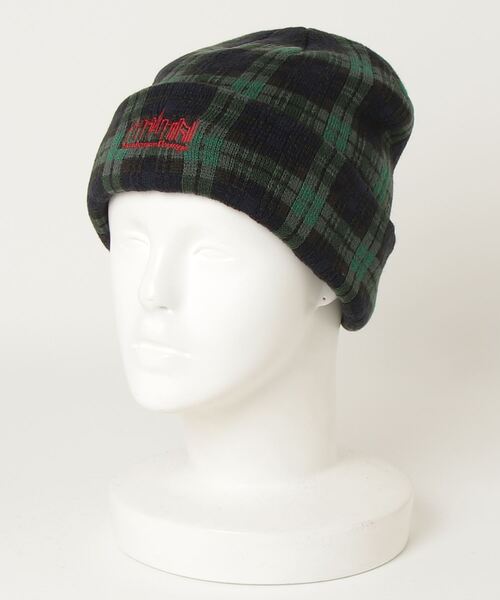 Manhattan Portage（マンハッタンポーテージ）の「Manhattan Portage/マンハッタンポーテージ ビーニー JACQUAR PATTERN KNIT CAP MP304（ニットキャップ/ビーニー・メンズ・チャコールグレー×ブラック/ネイビー/レオパード・FREE）」の19枚目の写真