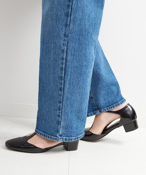 B.C STOCK（ベーセーストック）の「パテントTストラップヒール（パンプス・レディース・ブラック/ブラウン・SMALL/MEDIUM/LARGE）」の7枚目の写真