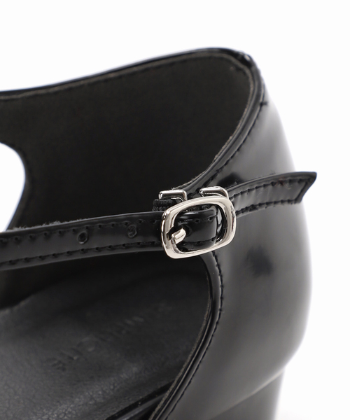 B.C STOCK（ベーセーストック）の「パテントTストラップヒール（パンプス・レディース・ブラック/ブラウン・SMALL/MEDIUM/LARGE）」の13枚目の写真