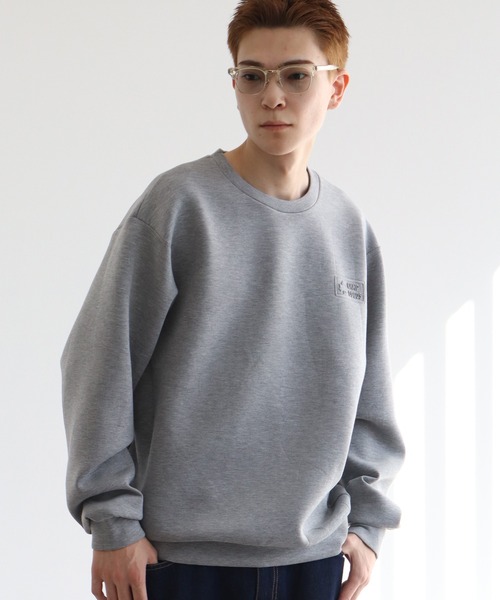 LOGOS(ロゴス)の「【CAMP LOGOS/キャンプ ロゴス】ダンボールニット エンボスロゴ スウェット(スウェット・メンズ・オリーブ/グレー/ブラック・M/L/XL)」の13枚目の写真