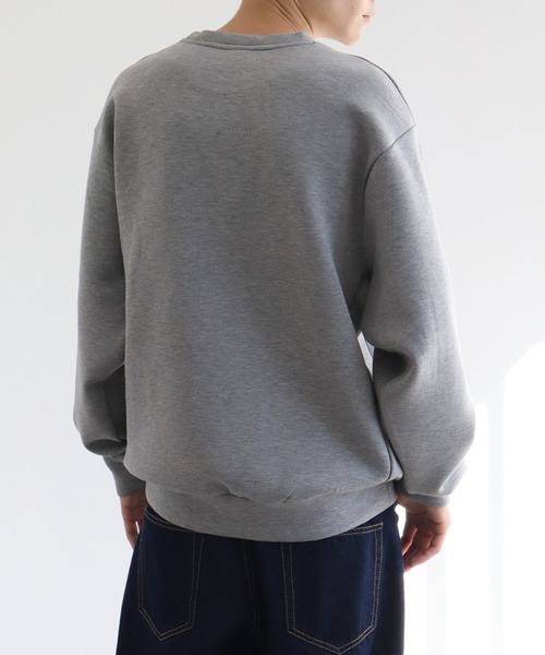 LOGOS(ロゴス)の「【CAMP LOGOS/キャンプ ロゴス】ダンボールニット エンボスロゴ スウェット(スウェット・メンズ・オリーブ/グレー/ブラック・M/L/XL)」の17枚目の写真