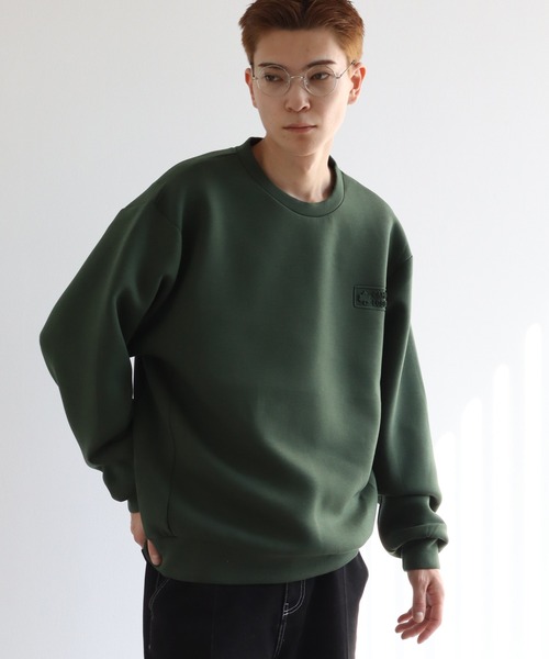 LOGOS(ロゴス)の「【CAMP LOGOS/キャンプ ロゴス】ダンボールニット エンボスロゴ スウェット(スウェット・メンズ・オリーブ/グレー/ブラック・M/L/XL)」の20枚目の写真