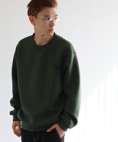 LOGOS(ロゴス)の「【CAMP LOGOS/キャンプ ロゴス】ダンボールニット エンボスロゴ スウェット(スウェット・メンズ・オリーブ/グレー/ブラック・M/L/XL)」の19枚目の写真