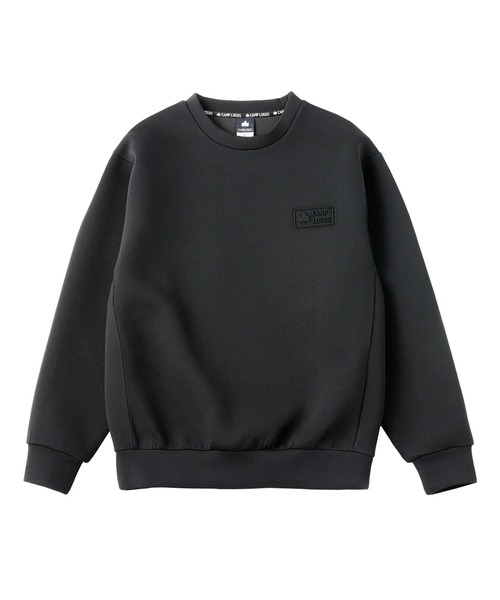 LOGOS(ロゴス)の「【CAMP LOGOS/キャンプ ロゴス】ダンボールニット エンボスロゴ スウェット(スウェット・メンズ・オリーブ/グレー/ブラック・M/L/XL)」の4枚目の写真