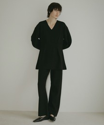 WAIST TUCK KNIT SET UP