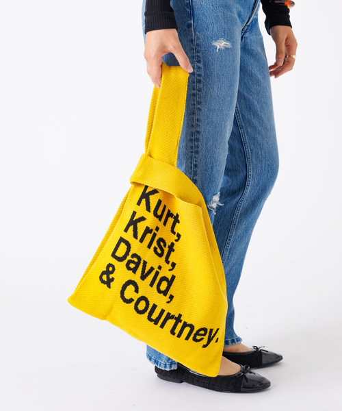 THRIFTY LOOK(スリフティールック)の「【THRIFTY LOOK/スリフティールック】ニットトートバッグ / ミニトート(トートバッグ・レディース・イエロー/ブラック・フリー)」の9枚目の写真