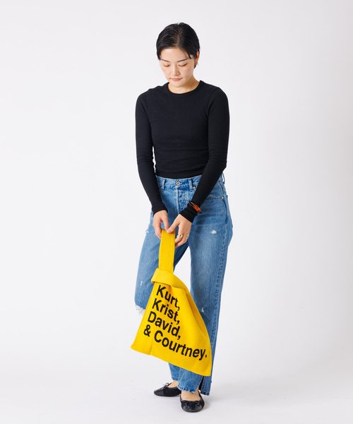 国内外の人気が集結 THRIFTY LOOK/スリフティールック】ニットトートバッグ バッグ