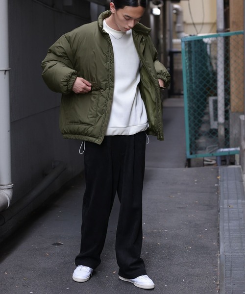 n'OrLABEL（ノアールレーベル）の「『スタンドカラー中綿ブルゾン』（ブルゾン・メンズ・ブラック/カーキ・L/M）」の6枚目の写真