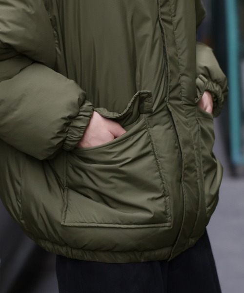 n'OrLABEL（ノアールレーベル）の「『スタンドカラー中綿ブルゾン』（ブルゾン・メンズ・ブラック/カーキ・L/M）」の10枚目の写真