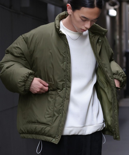 n'OrLABEL（ノアールレーベル）の「『スタンドカラー中綿ブルゾン』（ブルゾン・メンズ・ブラック/カーキ・L/M）」の3枚目の写真