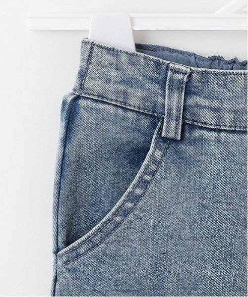 X-girl Stages(エックスガールステージス)の「ひざハート切替フレアデニムパンツ(デニムパンツ・キッズ・ブルー/ブラック・140cm/130cm/120cm/110cm/100cm/90cm/80cm)」の10枚目の写真