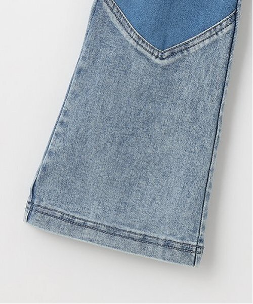 X-girl Stages(エックスガールステージス)の「ひざハート切替フレアデニムパンツ(デニムパンツ・キッズ・ブルー/ブラック・140cm/130cm/120cm/110cm/100cm/90cm/80cm)」の11枚目の写真