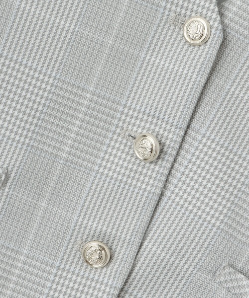 ROPE' PICNIC（ロペピクニック）の「【KIDS】セレモニーにも・セットアップ対応/ノーカラージャケット（ノーカラージャケット・キッズ・ライトグレー/ネイビー・110/150/130/120/140）」の18枚目の写真