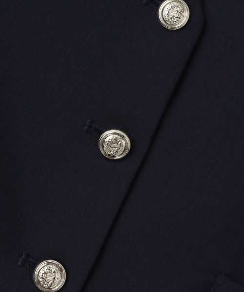 ROPE' PICNIC（ロペピクニック）の「【KIDS】セレモニーにも・セットアップ対応/ノーカラージャケット（ノーカラージャケット・キッズ・ライトグレー/ネイビー・110/150/130/120/140）」の10枚目の写真