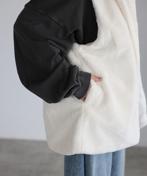 セール】フード付きフェイクファーベスト（ベスト）｜Fizz（フィズ）の