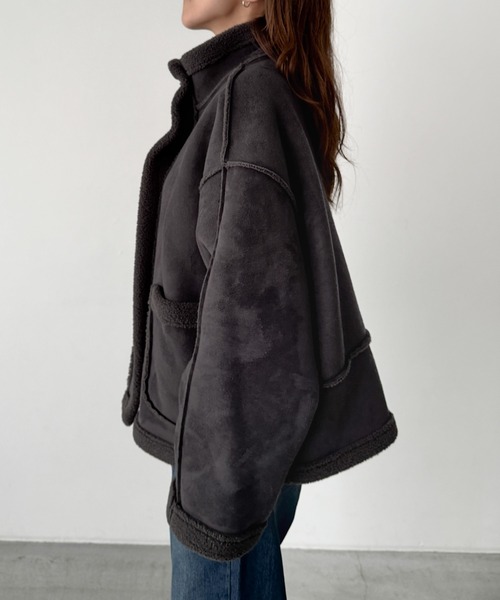 El mar フェイクムートンジャケット（ムートンコート）｜CANAL JEAN