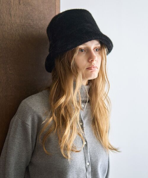 AMERICAN HOLIC（アメリカンホリック）の「ファーバケットハット（ハット・レディース・モカ/ブラック・FREE）」の7枚目の写真