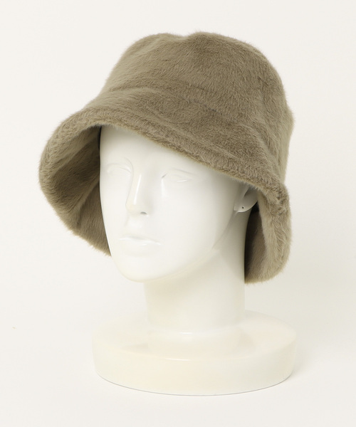 AMERICAN HOLIC（アメリカンホリック）の「ファーバケットハット（ハット・レディース・モカ/ブラック・FREE）」の4枚目の写真